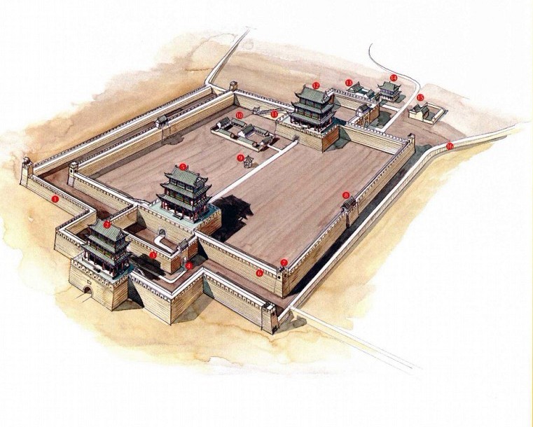 穿墻透壁，手繪中國(guó)古代經(jīng)典古建筑