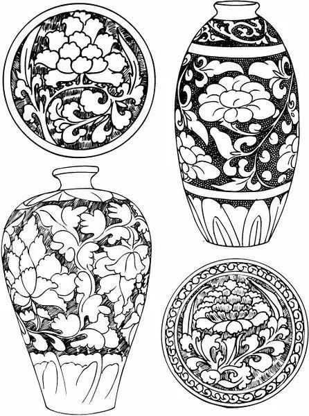 青花瓷素材圖案欣賞，中國傳統(tǒng)藝術(shù)就是這么美