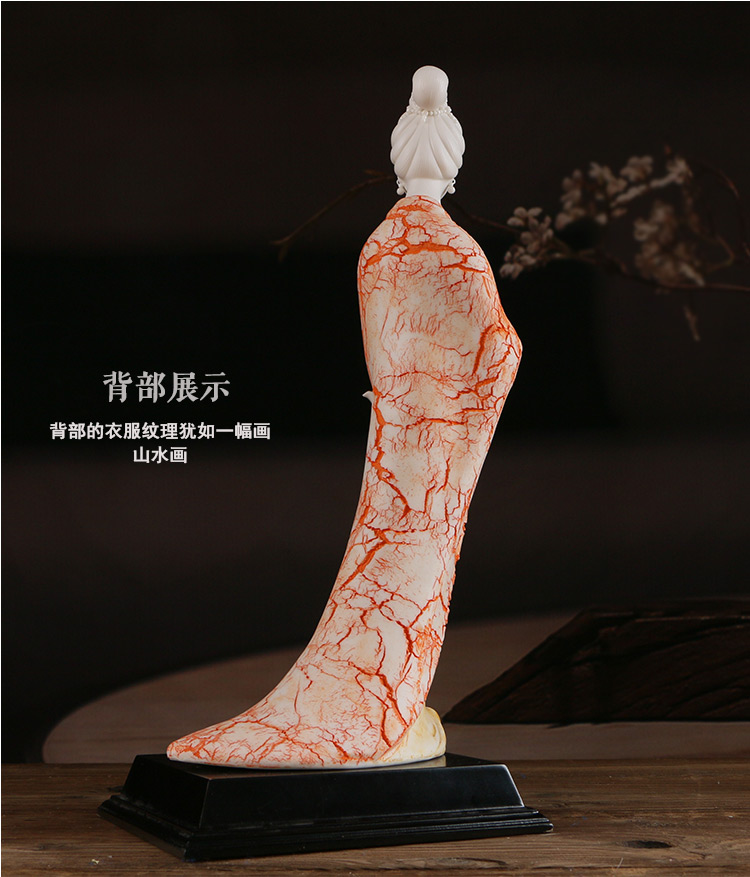 中國(guó)風(fēng)古典美女白瓷仕女藝術(shù)品