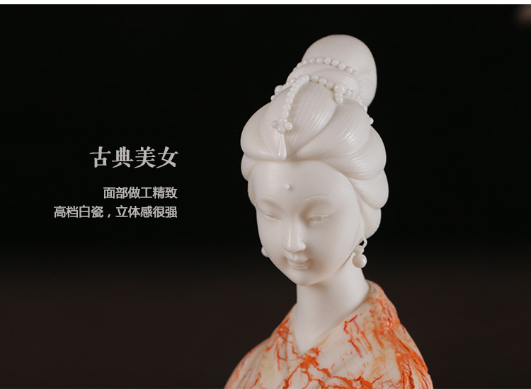 中國(guó)風(fēng)古典美女白瓷仕女藝術(shù)品