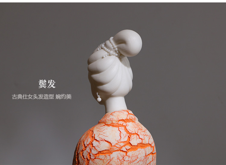 中國(guó)風(fēng)古典美女白瓷仕女藝術(shù)品