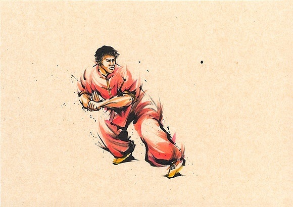 日本勝亦勇水墨功夫中華武術(shù)插畫(huà)(六)