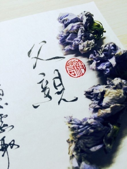 別致新穎的書(shū)法字體，美的很有意境！