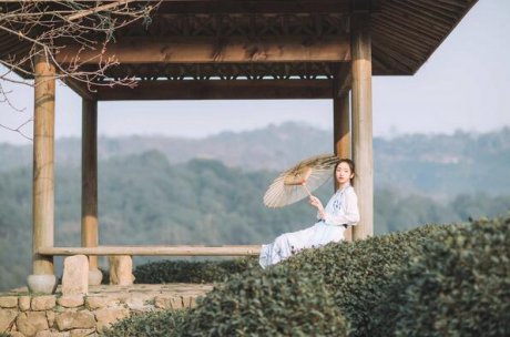 古裝女子人像攝影，白衣女子攝影照片