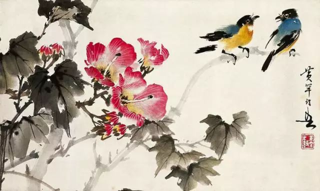 中國(guó)國(guó)畫藝術(shù)：絕美花鳥(niǎo)國(guó)畫圖片