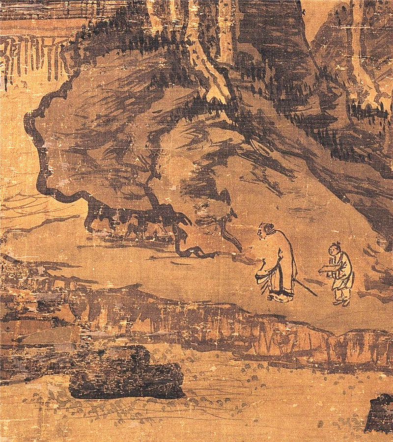 明朝戴進(jìn)國(guó)畫(huà)《畫(huà)山水》欣賞