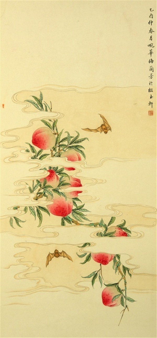 梅蘭芳藝術(shù)大師國(guó)畫(huà)欣賞《福壽》