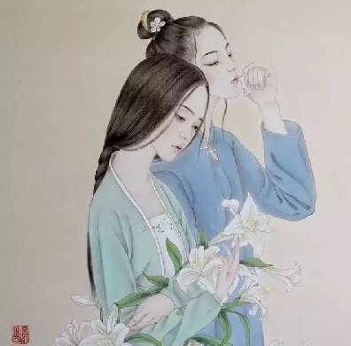 古風(fēng)詩(shī)意手繪插畫(huà)：一場(chǎng)風(fēng)花雪月任飄搖美！