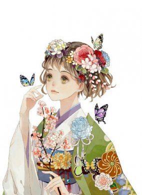 古典美女插畫，中國(guó)風(fēng)手繪插畫