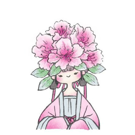 古風(fēng)花卉擬人情人頭像，一組好看的手繪古風(fēng)頭像